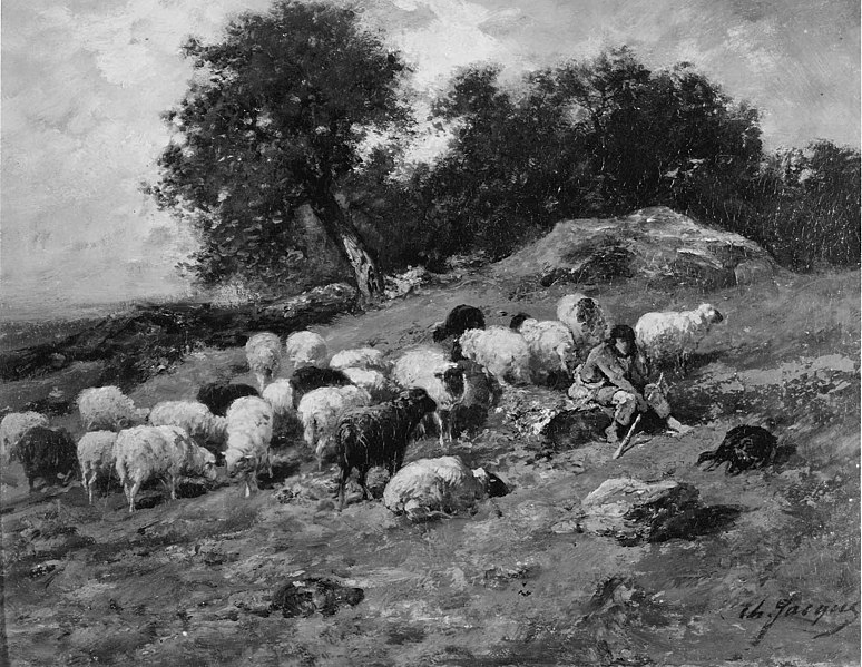 File:Charles Émile Jacque - Shepherd and Sheep - 23.568 - Museum of Fine Arts.jpg