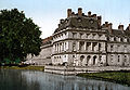 The château with the carp's pond in front, c. 1890-1900