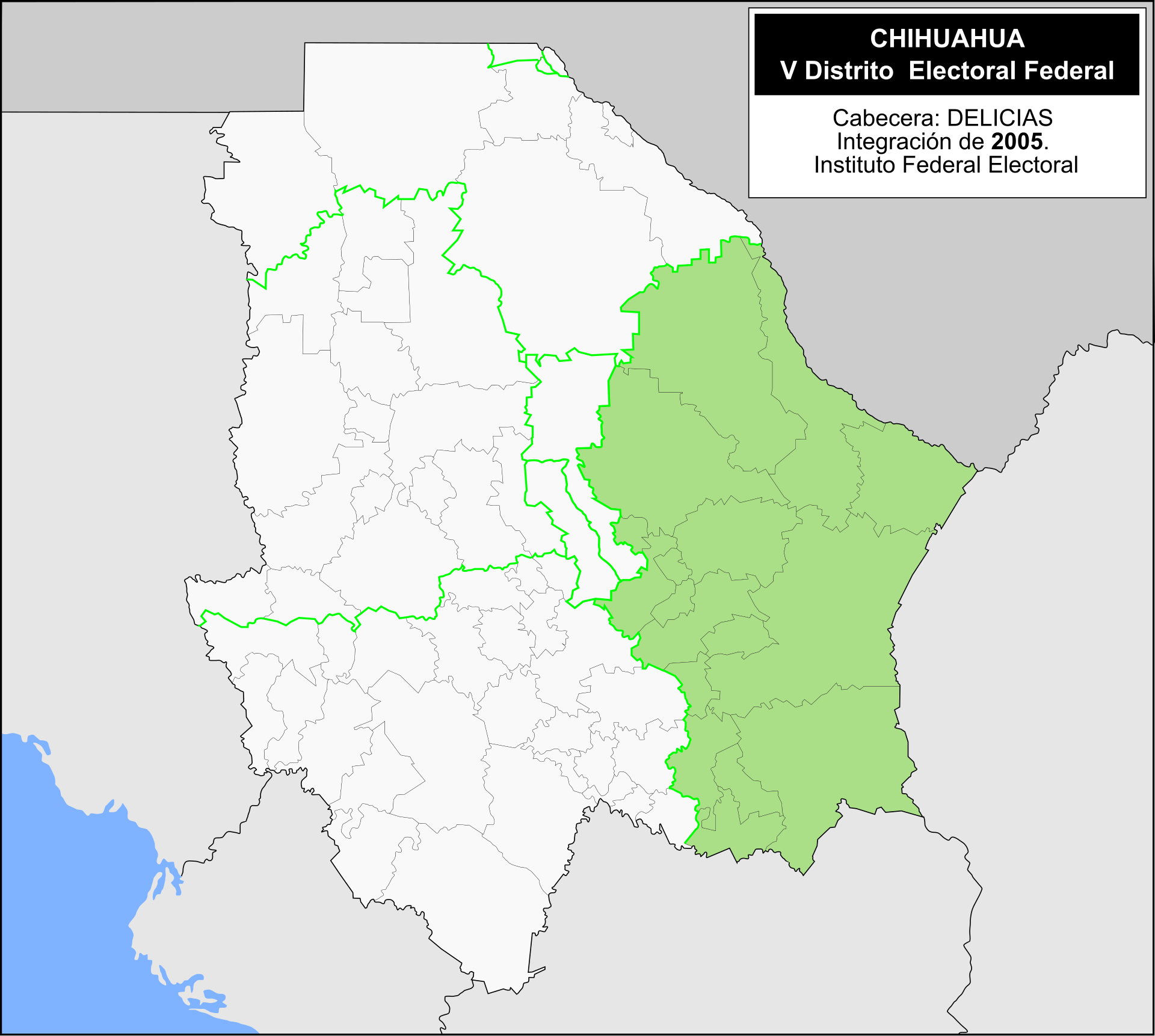 Distrito electoral federal 5 de Chihuahua - Wikipedia, la ...