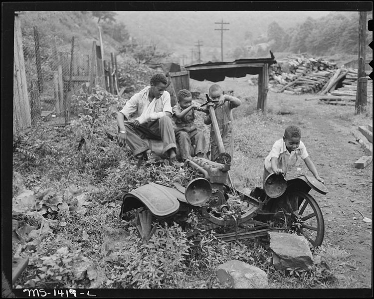 File:Children of miners at play. There is no playground, no recreational directors either paid or volunteer in this camp.... - NARA - 540794.jpg