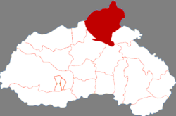 موقعیت شهرستان نینگجین (هبئی) در نقشه