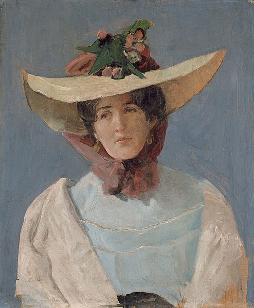 File:Christian Krohg - Portrett av skuespillerinnen Agnes Mowinckel - Nasjonalmuseet - NG.M.04464.jpg