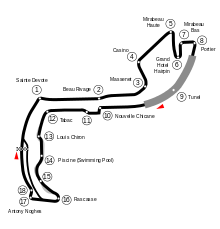 Maße 35x40mm Formel 1 Pin F1 Grand Prix 2003 Monaco mit Strecke 