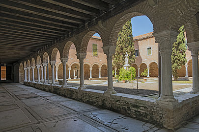   Cloister and tomb - South East exposure