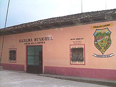 Mayor's Office across Central Park Cololaca,Lempira 2.JPG