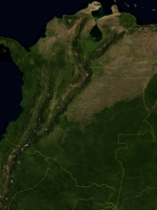 An enlargeable satellite image of Colombia Colombia SatPic BMNG.png