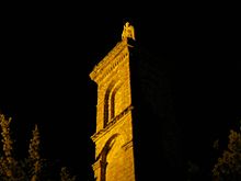 La colonna di San Cristoforo di notte