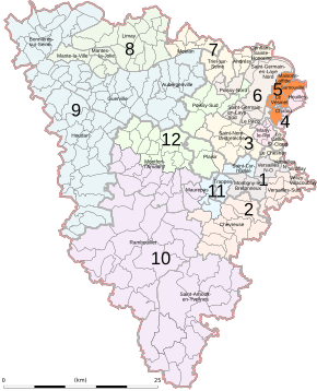 A választókerület térképe