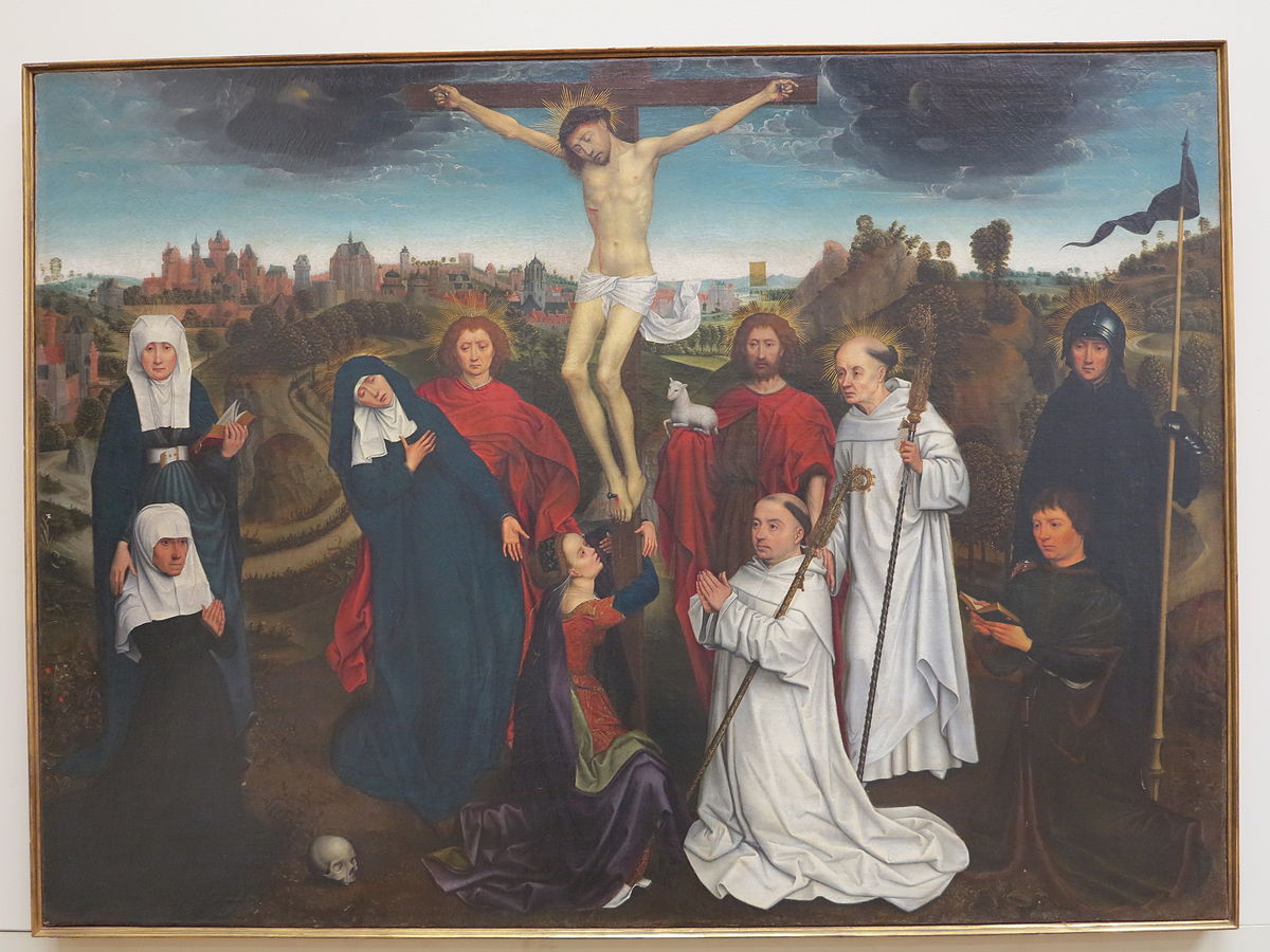 В некоторых картинах. Ханс Мемлинг «Распятие Христа», 1491. Ганс Мемлинг картина Распятие. Триптих Воскресения Христова Ганс Мемлинг. Ханс Мемлинг Оплакивание Христа.