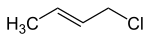 Structural formula of (E) -1-chloro-2-butene