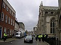 Crown Street closed for John Peel's funeral - geograph.org.uk - 1068189.jpg
