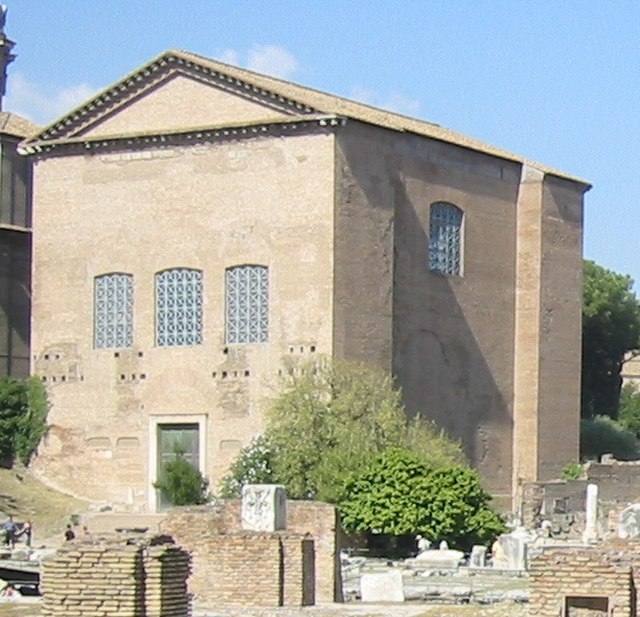 The Curia Julia in the Roman Forum, the seat of the imperial Senate