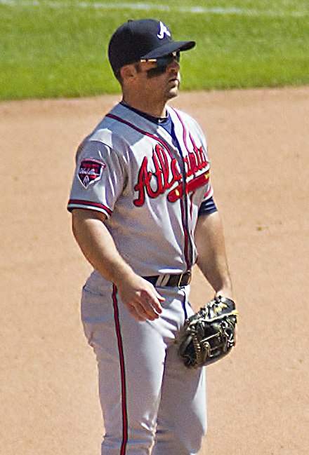 Uggla with the Atlanta Braves in 2014