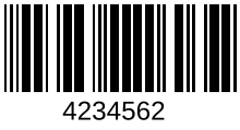 Datalogic 2 of 5 barcode DataLogic2of5.svg