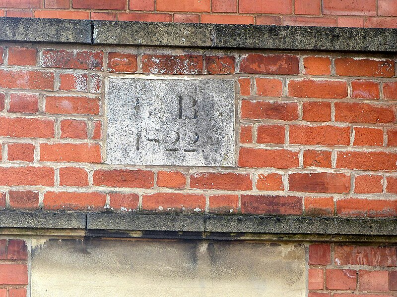 File:Datestone, Baptist Church, Beveridge Street, Barrow upon Soar - geograph.org.uk - 5296760.jpg