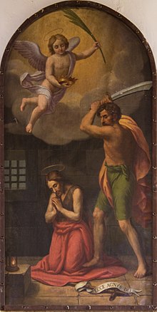 La decapitazione del Battista.