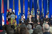 Flynn speaks during the change of directorship for the Defense Intelligence Agency on Joint Base Anacostia-Bolling in Washington, D.C. Defense.gov photo essay 120724-D-BW835-223.jpg