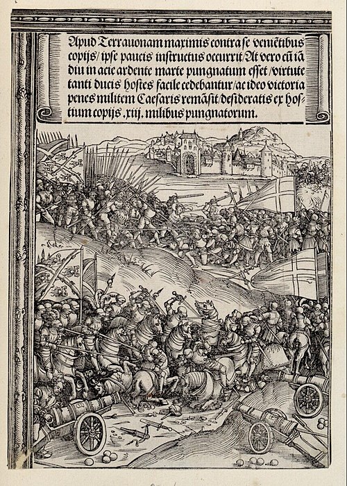Early 16th century depiction of the battle by Wolf Traut