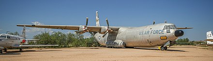 Douglas C-133 Cargomaster BuNo 59-0527 on display at the Pima Air & Space Museum.