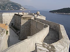 Remparts de la forteresse de Dubrovnik.