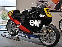 Elf Honda HRC 500 cc Grand Prix racing motorcycle of the mid-1980s Elf 3.jpg