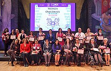 Entrega de la Medalla Omecíhuatl INMUJERES CDMX 2018 02.jpg