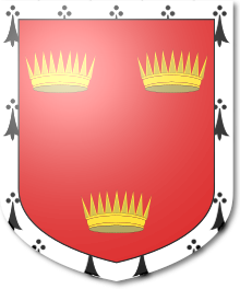 Escutcheon of the Grant baronets of Monymusk Escutcheon of the Grant baronets of Monymusk, Aberdeen (1705).svg