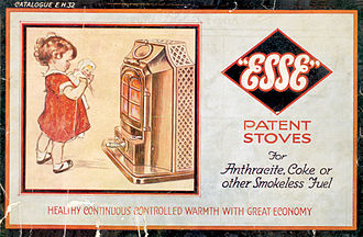 A 1922 advertisement from a Scottish stove manufacturer for a multifuel stove. This one burned anthracite and coke. Esse Poster.jpg