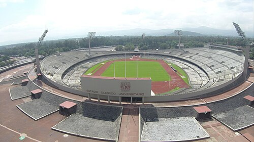 A view of university's University Olympic Stadium