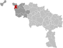 Estaimpuis Hainaut Belgium Map.svg