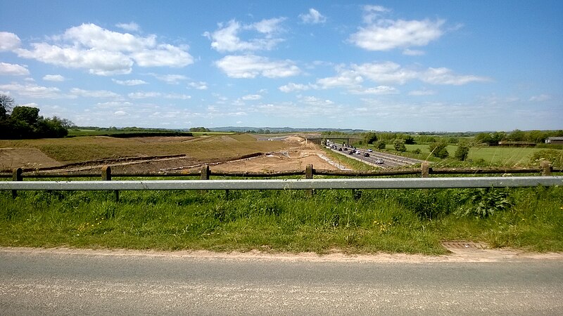 File:Existing A1 and proposed A1(M), Catterick (2) - geograph.org.uk - 4487985.jpg