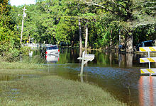 Flooding from the post-tropical system in Vanceboro, North Carolina FEMA - 45590 - Local flooding in North Carolina.jpg