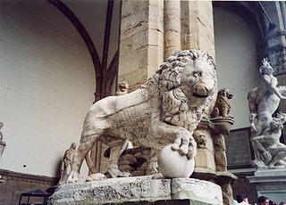 Medici lions geographical object