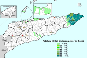 Percentage fataluku-sprekers