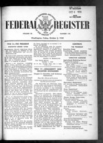 Миниатюра для Файл:Federal Register 1958-10-03- Vol 23 Iss 194 (IA sim federal-register-find 1958-10-03 23 194).pdf