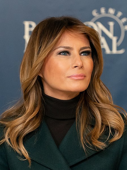 File:First Lady Melania Trump at the Boston Medical Center (49030104293) (cropped).jpg