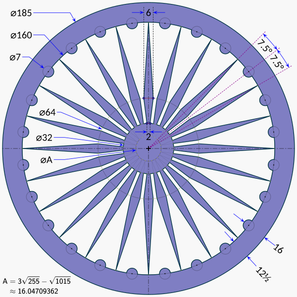 File:Flag of India (construction sheet - Ashoka Chakra detail).svg