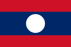 Flaga Laotańskiej Republiki Ludowo-Demokratycznej