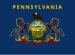 Thumbnail for File:Flag of Pennsylvania with name added above (2004 Proposal).svg