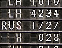 Flight numbers on a split-flap display (Frankfurt airport) Flight numbers.jpg
