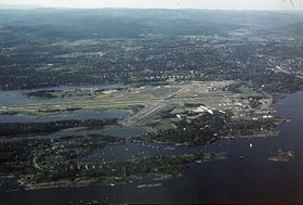 L'aéroport dans les années 1970.
