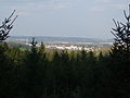 Bild 02 Blick aus dem Callenberger Forst auf den Coburger Stadtteil Neuses; links die Schornsteine des Müllheizkraftwerks