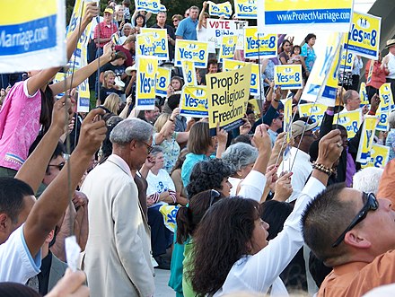 Rally for Yes on Prop 8 in Fresno Fresno - Prop 8 Rally.jpg