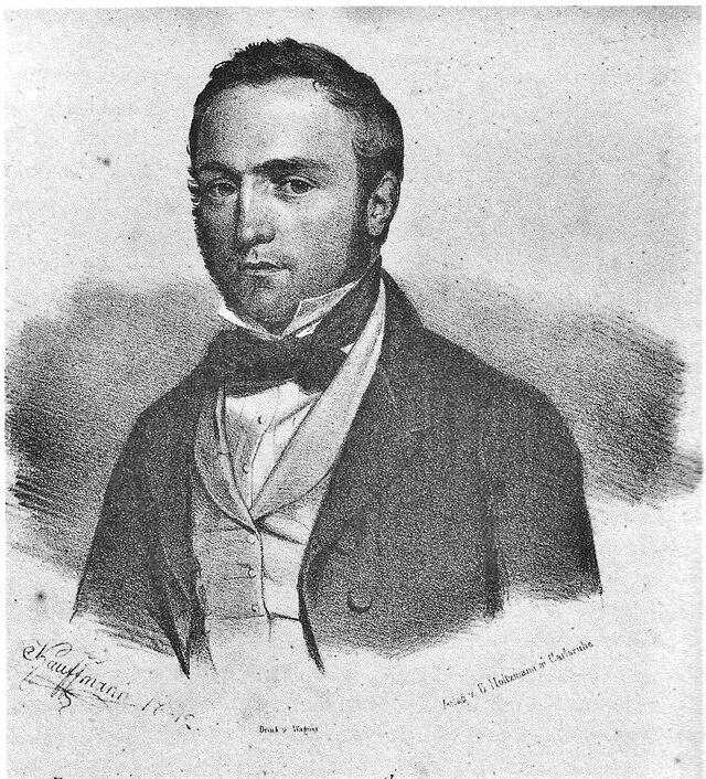 Friedrich Daniel Bassermann in einer Lithografie aus dem Jahr 1842