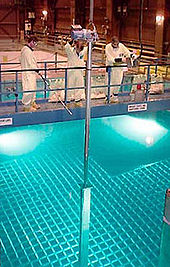 Spent fuel pool at a nuclear power plant Fuel pool.jpg