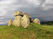 English: Passage grave in Luttra, Västergötland, Sweden. Svenska: Gånggriften i Luttra.