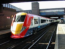 A Gatwick Express British Rail Class 460 idling at Gatwick Airport Station, 2002