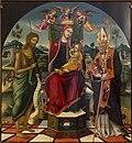 Thumbnail for Madonna and Child enthroned with St. John the Baptist and St. Augustine (Permeniates)