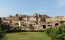 Golkonda Fort in Hyderabad where the song Panchadara Bomma, picturised on Ram Charan and Kajal, was shot.