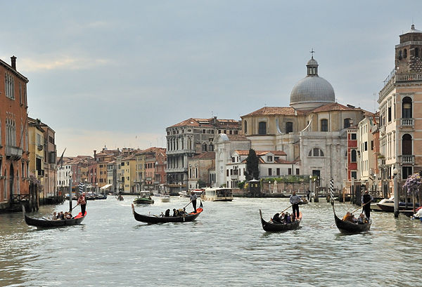 Gondolas on the Grand Canal